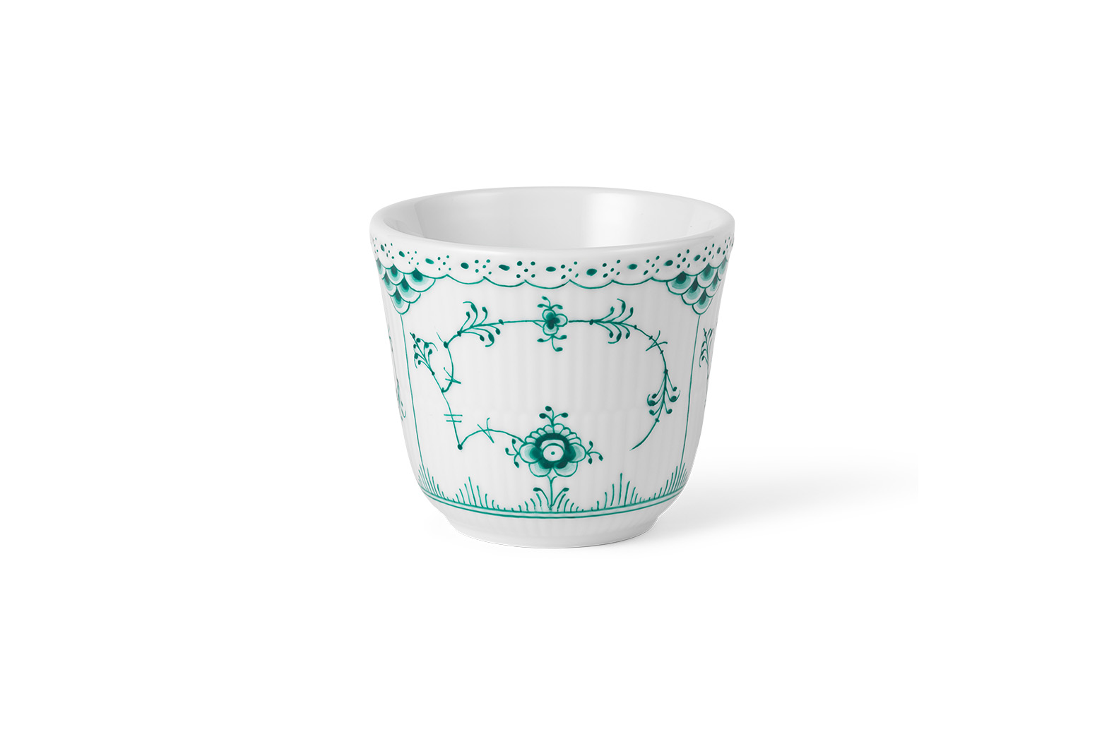 Emerald green Fluted Half Lace thermal mug